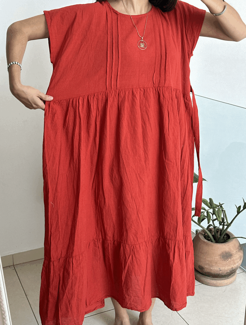 Vestido Orquidea Rojo - Imagen 3